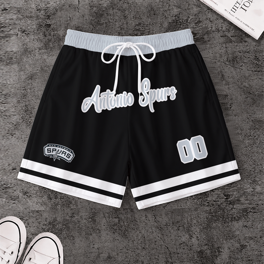 [HOT DEAL] NEW CUSTOMIZED NBA23 SAS SAN ANTONIO SPURS SHORT PANTS
