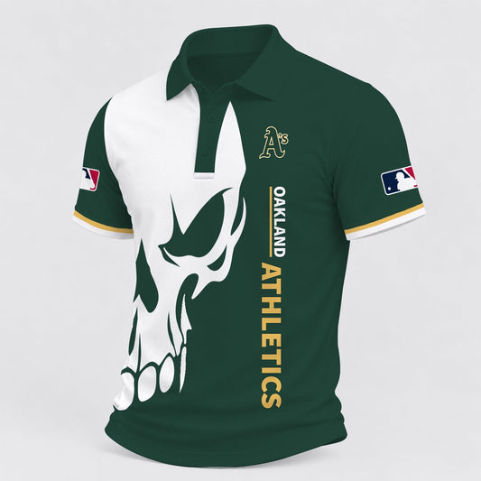 [HOMERUN DEAL] NEW CUSTOMIZED MLB23 OAS OAKLAND ATHLETICS POLO SHIRT
