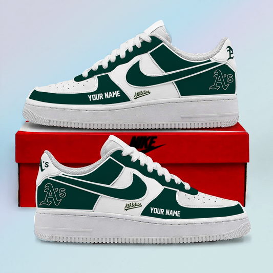 [HOMERUN DEAL] NEW CUSTOMIZED MLB23 OAS OAKLAND ATHLETICS AF1 SHOES