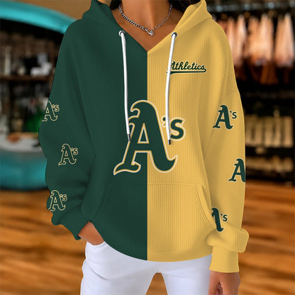 [HOMERUN DEAL] NEW CUSTOMIZED MLB23 OAS OAKLAND ATHLETICS RIBBED HOODIE & SWEATSHIRT