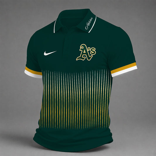 [HOMERUN DEAL] NEW CUSTOMIZED MLB23 OAS OAKLAND ATHLETICS POLO SHIRT