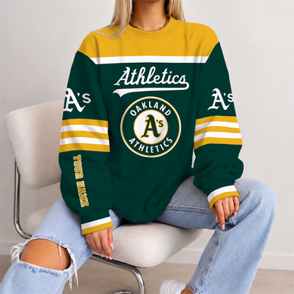 [HOMERUN DEAL] NEW CUSTOMIZED MLB23 OAS OAKLAND ATHLETICS UNISEX SWEATSHIRT