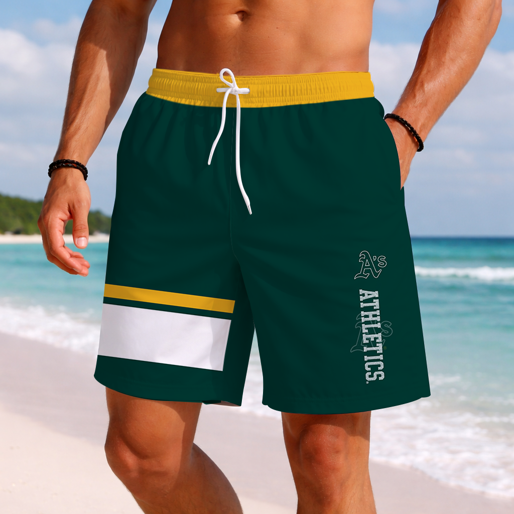 [HOMERUN DEAL] NEW PREMIUM MLB23 OAS OAKLAND ATHLETICS BASEBALL SHORT PANTS