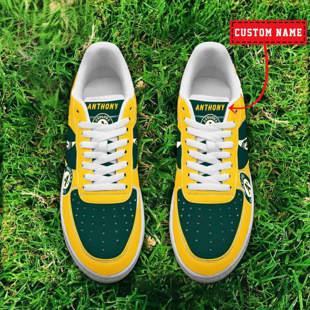 [HOMERUN DEAL] NEW CUSTOMIZED MLB23 OAS OAKLAND ATHLETICS AF1 SHOES