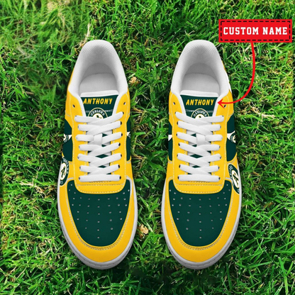 [HOMERUN DEAL] NEW CUSTOMIZED MLB23 OAS OAKLAND ATHLETICS AF1 SHOES