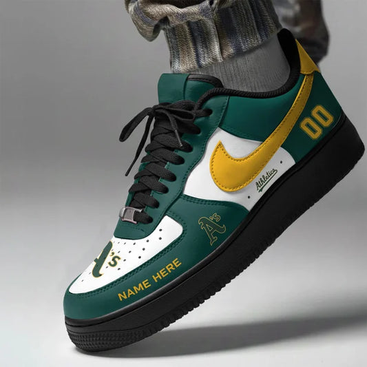 [HOMERUN DEAL] NEW CUSTOMIZED MLB23 OAS OAKLAND ATHLETICS AF1 SHOES