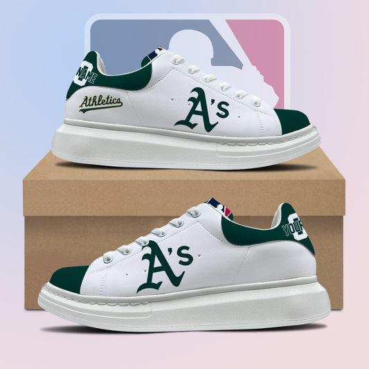 [HOMERUN DEAL] NEW CUSTOMIZED MLB23 OAS OAKLAND ATHLETICS MCQUEEN SHOES