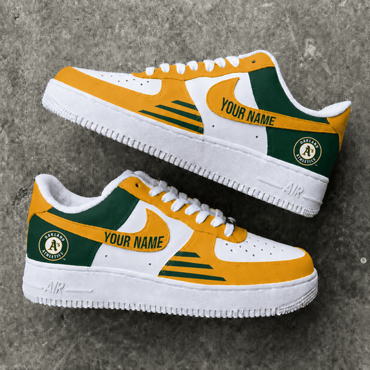 [HOMERUN DEAL] NEW CUSTOMIZED MLB23 OAS OAKLAND ATHLETICS AF1 SHOES