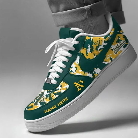 [HOMERUN DEAL] NEW CUSTOMIZED MLB23 OAS OAKLAND ATHLETICS AF1 SHOES
