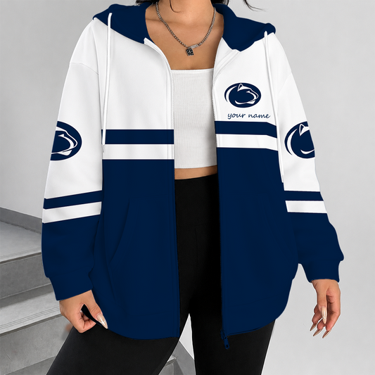[TOUCHDOWN DEAL] NEW CUSTOMIZED NCAA FBS23 PNL PENN STATE NITTANY LIONS ZIP HOODIE