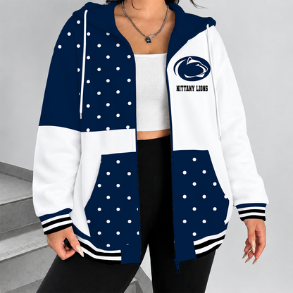 [TOUCHDOWN DEAL] NEW CUSTOMIZED NCAA FBS23 PNL PENN STATE NITTANY LIONS ZIP HOODIE