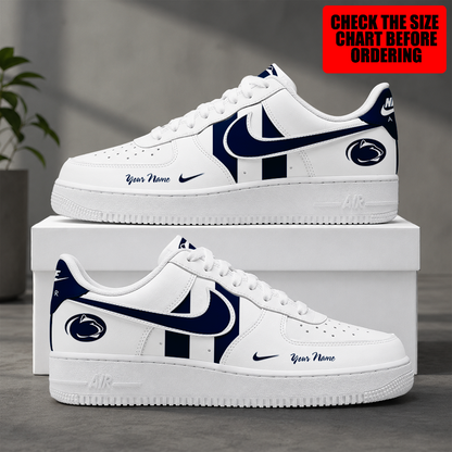 [FAN FAVORITE] NEW CUSTOMIZED NCAA FBS23 PNL PENN STATE NITTANY LIONS AF1 SHOES