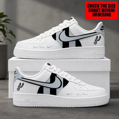 [SLAM DUNK DEAL] NEW CUSTOMIZED NBA23 SAS SAN ANTONIO SPURS AF1 SHOES