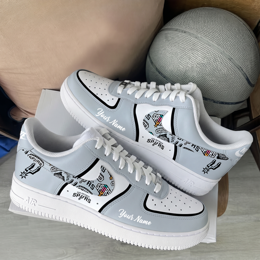 [SLAM DUNK DEAL] NEW CUSTOMIZED NBA23 SAS SAN ANTONIO SPURS AF1 SHOES