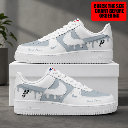 [SLAM DUNK DEAL] NEW CUSTOMIZED NBA23 SAS SAN ANTONIO SPURS AF1 SHOES