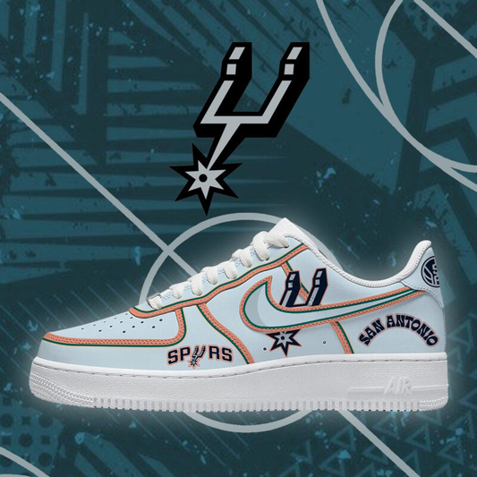 [SLAM DUNK DEAL] NEW CUSTOMIZED NBA23 SAS SAN ANTONIO SPURS AF1 SHOES