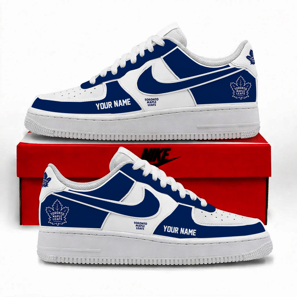 [PUCK DROP DEAL]NEW CUSTOMIZED NHL23 TML TORONTO MAPLE LEAFS AF1 SHOES