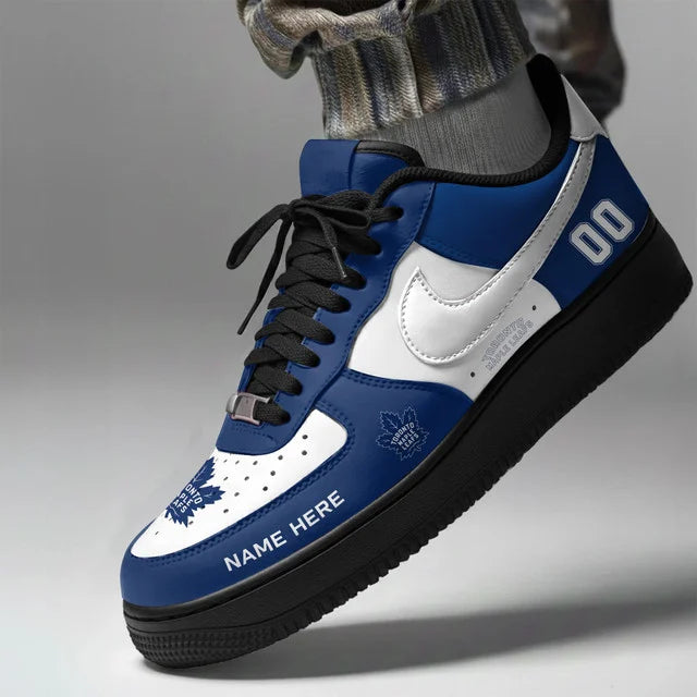 [PUCK DROP DEAL] NEW CUSTOMIZED NHL23 TML TORONTO MAPLE LEAFS AF1 SHOES