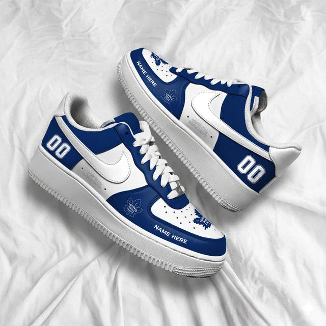 [PUCK DROP DEAL] NEW CUSTOMIZED NHL23 TML TORONTO MAPLE LEAFS AF1 SHOES