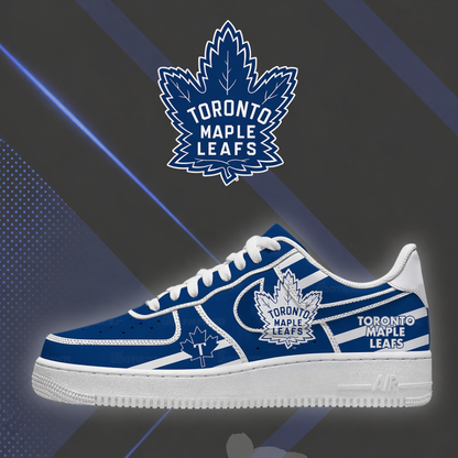 [PUCK DROP DEAL] NEW CUSTOMIZED NHL23 TML TORONTO MAPLE LEAFS AF1 SHOES