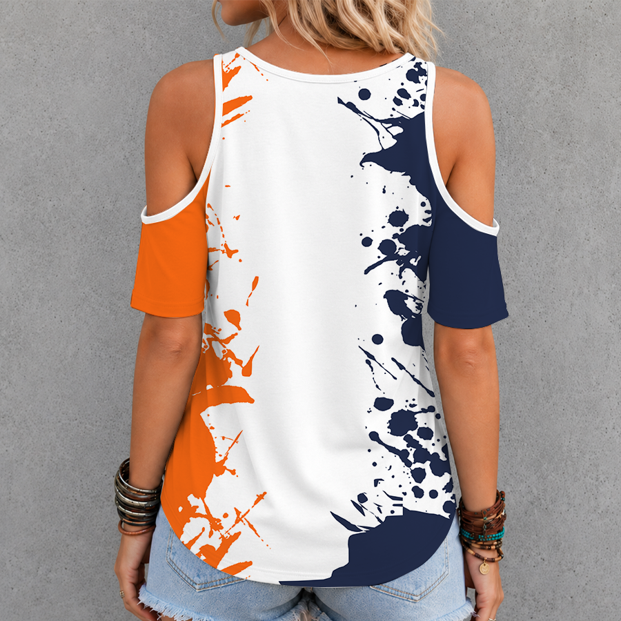 [SLAM DUNK DEAL] NEW CUSTOMIZED NCAA MAM23 VIC VIRGINIA CAVALIERS CRISS CROSS V-NECK TOP