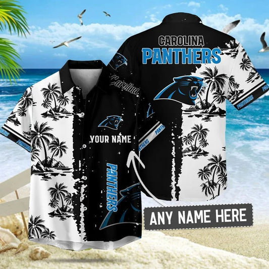 [TOUCHDOWN DEAL] NEW CUSTOMIZED NFL23 CLP CAROLINA PANTHERS UNISEX HAWAIIAN SHIRT & SHORTS SET