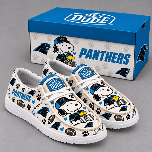 [TOUCHDOWN DEAL] NEW CUSTOMIZED NFL23 CLP CAROLINA PANTHERS LOAFER SHOES