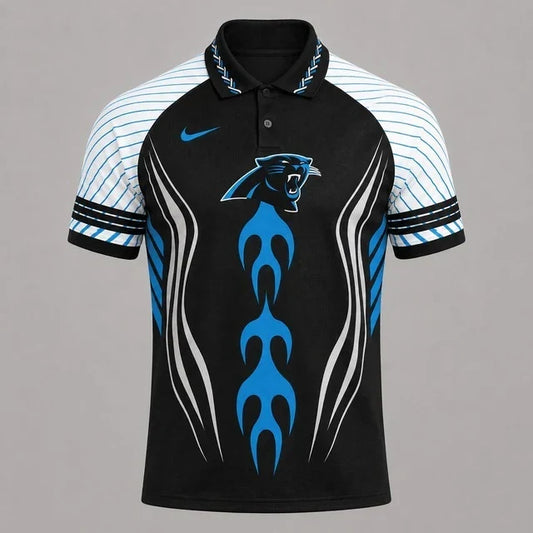 [TOUCHDOWN DEAL] NEW CUSTOMIZED NFL23 CLP CAROLINA PANTHERS POLO SHIRT
