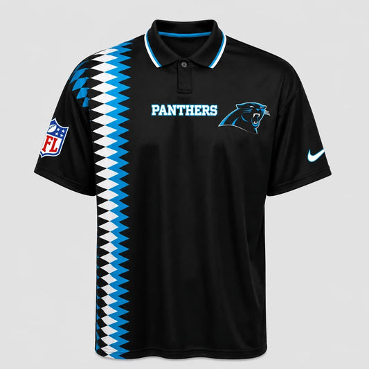 [TOUCHDOWN DEAL] NEW CUSTOMIZED NFL23 CLP CAROLINA PANTHERS POLO SHIRT