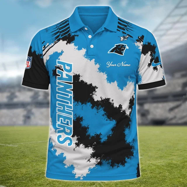 [TOUCHDOWN DEAL] NEW CUSTOMIZED NFL23 CLP CAROLINA PANTHERS MULTICOLOR POLO SHIRT