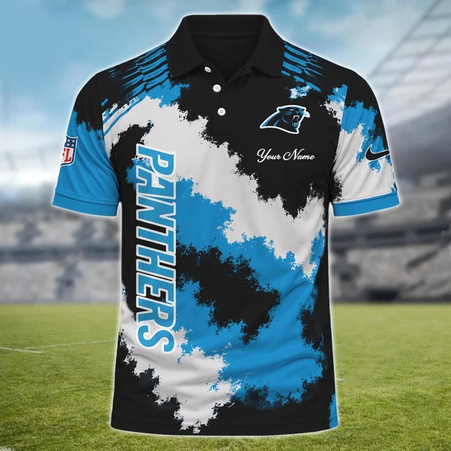 [TOUCHDOWN DEAL] NEW CUSTOMIZED NFL23 CLP CAROLINA PANTHERS MULTICOLOR POLO SHIRT