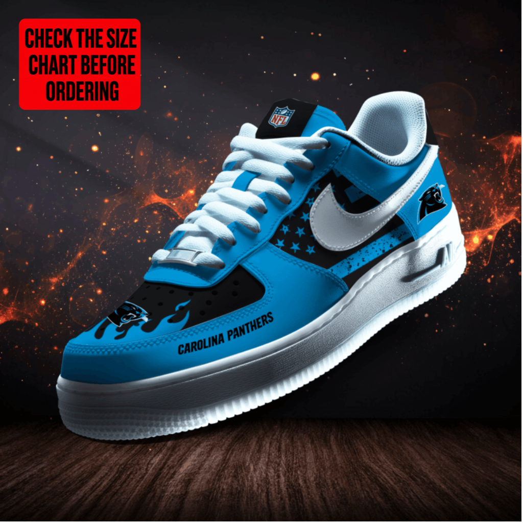 [TOUCHDOWN DEAL] NEW CUSTOMIZED NFL23 CLP CAROLINA PANTHERS AF1 SNEAKERS
