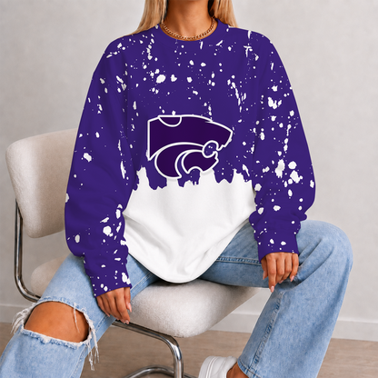 [TOUCHDOWN DEAL] NEW CUSTOMIZED NCAA FBS24 KSW KANSAS STATE WILDCATS UNISEX SWEATSHIRT