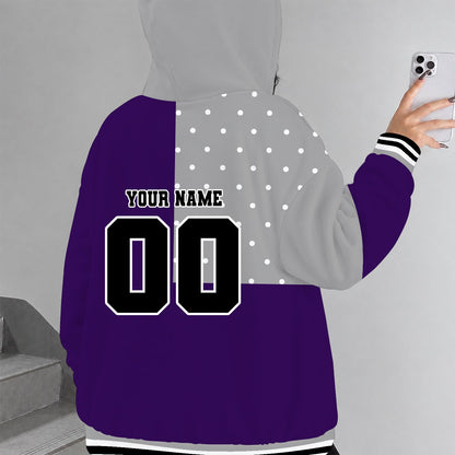 [TOUCHDOWN DEAL] NEW CUSTOMIZED NCAA FBS24 KSW KANSAS STATE WILDCATS ZIP HOODIE