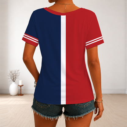 [HOMERUN DEAL] NEW CUSTOMIZED MLB24 SLC ST. LOUIS CARDINALS V-NECK FEMALE SHIRT