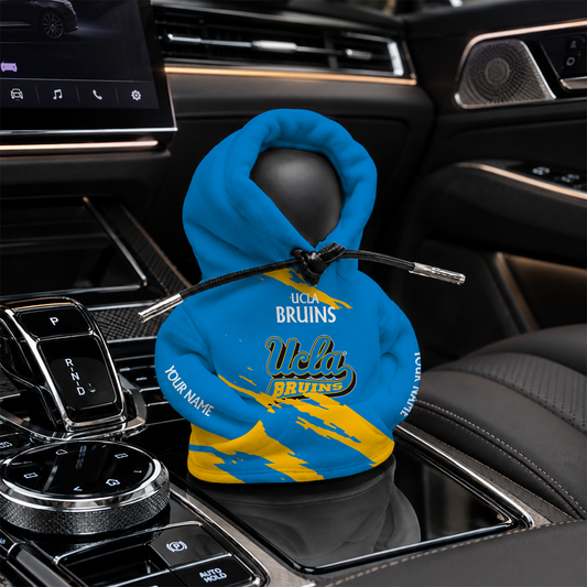 [HOMERUN DEAL] NEW CUSTOMIZED NCAA CWS24 UCB UCLA BRUINS AUTOMOTIVE HOODIE SHIFT KNOB COVER