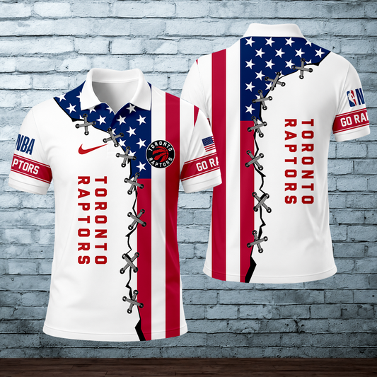 [HOT DEAL] NEW CUSTOMIZED NBA24 TRA TORONTO RAPTORS POLO SHIRT