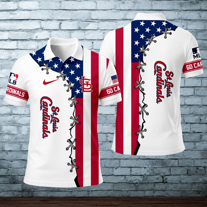 [HOMERUN DEAL] NEW CUSTOMIZED MLB24 SLC ST. LOUIS CARDINALS POLO SHIRT