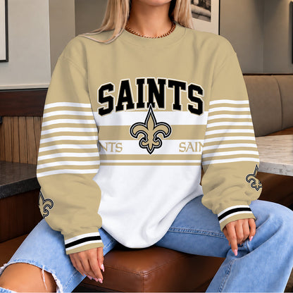 [TOUCHDOWN DEAL] NEW CUSTOMIZED NFL24 NOS THE SAINTS UNISEX SWEATSHIRT