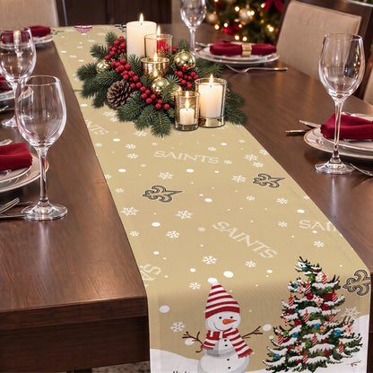 [TOUCHDOWN DEAL] NEW CUSTOMIZED NFL24 NOS NEW ORLEANS SAINTS TABLE RUNNER