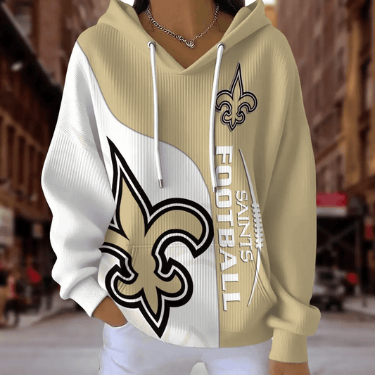 [TOUCHDOWN DEAL] NEW CUSTOMIZED NFL24 NOS NEW ORLEANS SAINTS RIBBED HOODIE & SWEATSHIRT