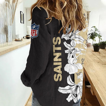 [TOUCHDOWN DEAL] NEW CUSTOMIZED NFL21 DCB DALLAS COWBOYS WOMEN CASUAL SHIRT FOR FAN