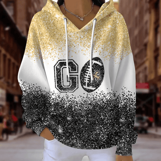 [TOUCHDOWN DEAL] NEW CUSTOMIZED NFL24 NOS NEW ORLEANS SAINTS RIBBED HOODIE & SWEATSHIRT