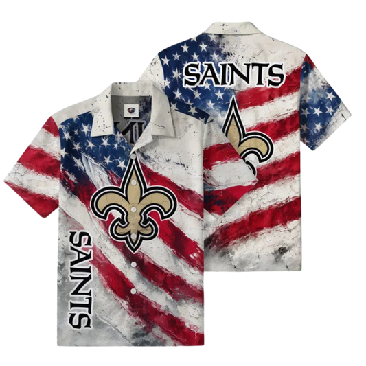 [TOUCHDOWN DEAL] NEW CUSTOMIZED NFL24 NOS NEW ORLEANS SAINTS UNISEX HAWAIIAN SHIRT
