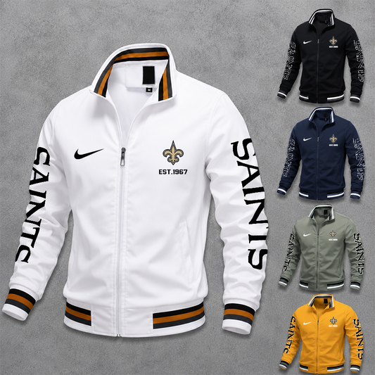 [TOUCHDOWN DEAL] NEW CUSTOMIZED NFL24 NOS NEW ORLEANS SAINTS MEN'S CASUAL JACKET