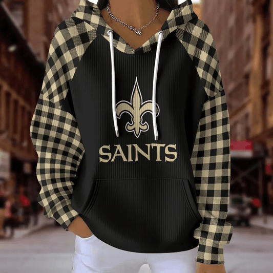 [TOUCHDOWN DEAL] NEW CUSTOMIZED NFL24 NOS NEW ORLEANS SAINTS RIBBED HOODIE & SWEATSHIRT