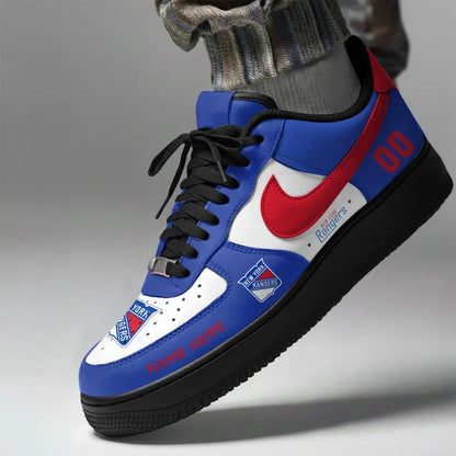 [PUCK DROP DEAL] NEW CUSTOMIZED NHL24 NYR NEW YORK RANGERS AF1 SHOES