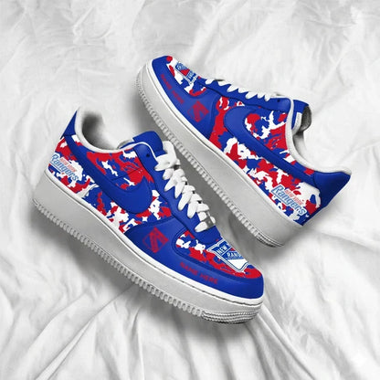 [PUCK DROP DEAL] NEW CUSTOMIZED NHL24 NYR NEW YORK RANGERS AF1 SHOES