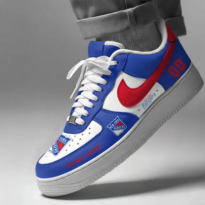 [PUCK DROP DEAL] NEW CUSTOMIZED NHL24 NYR NEW YORK RANGERS AF1 SHOES