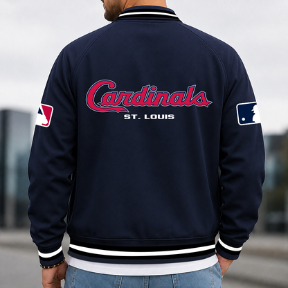 [HOMERUN DEAL] NEW CUSTOMIZED MLB24 SLC ST. LOUIS CARDINALS MULTICOLOR MEN'S CASUAL JACKET